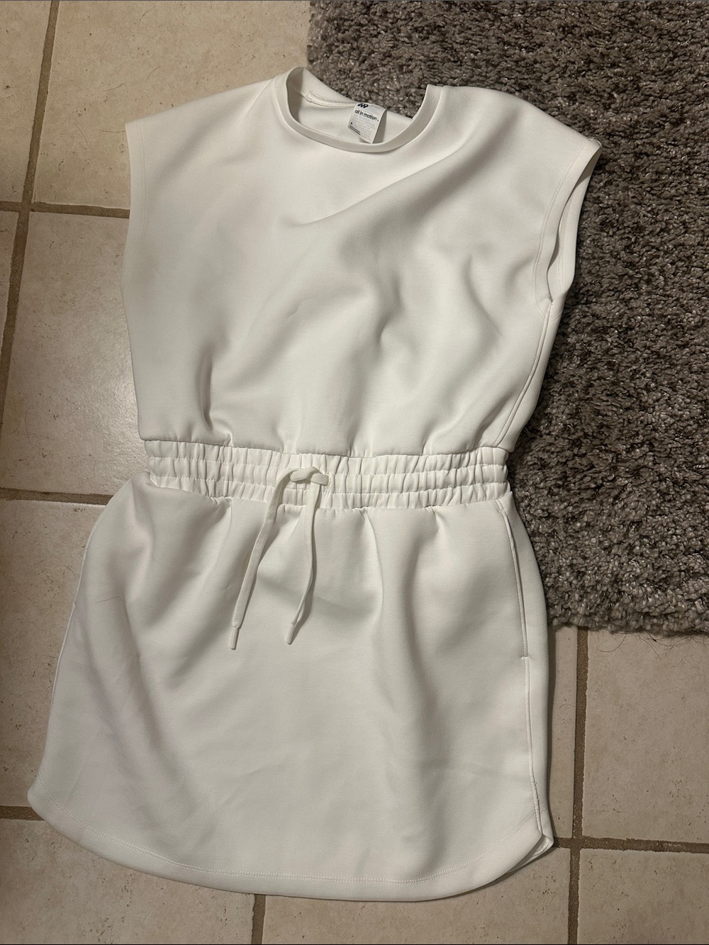 all in motion White Sleeveless dress, super soft and comfortable